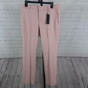 Banana Republic Mid Rise Straight Leg Slim Fit Light Pink Ryan Pants Size 8